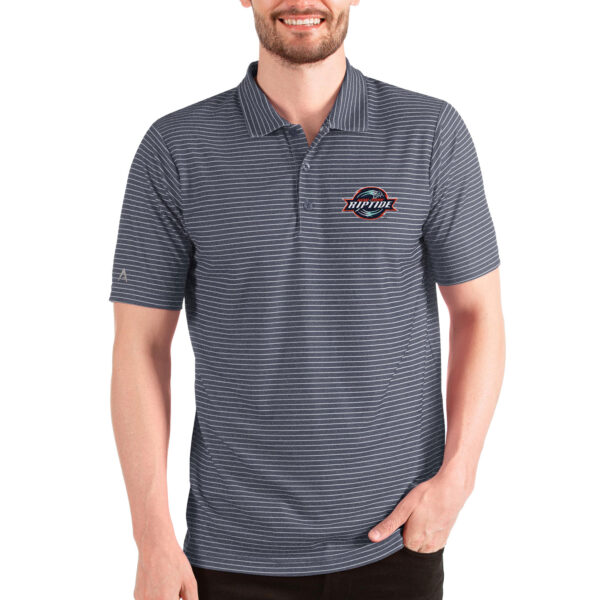 Men's Antigua Heathered Navy/White New York Riptide Esteem Polo
