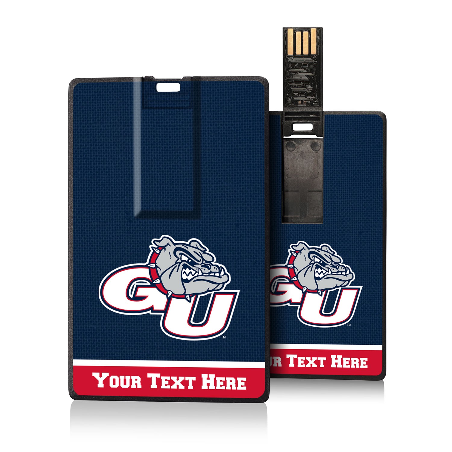 Gonzaga Bulldogs Personalized Credit Card USB Drive