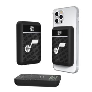 Utah Jazz Endzone Design 5000mAh Wireless Mag Power Bank
