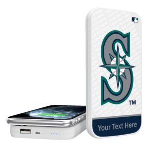 Seattle Mariners 5000mAh Solid Design Wireless Magnetic Power Bank