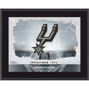 San Antonio Spurs Framed 10.5" x 13" Sublimated Horizontal Team Logo Plaque