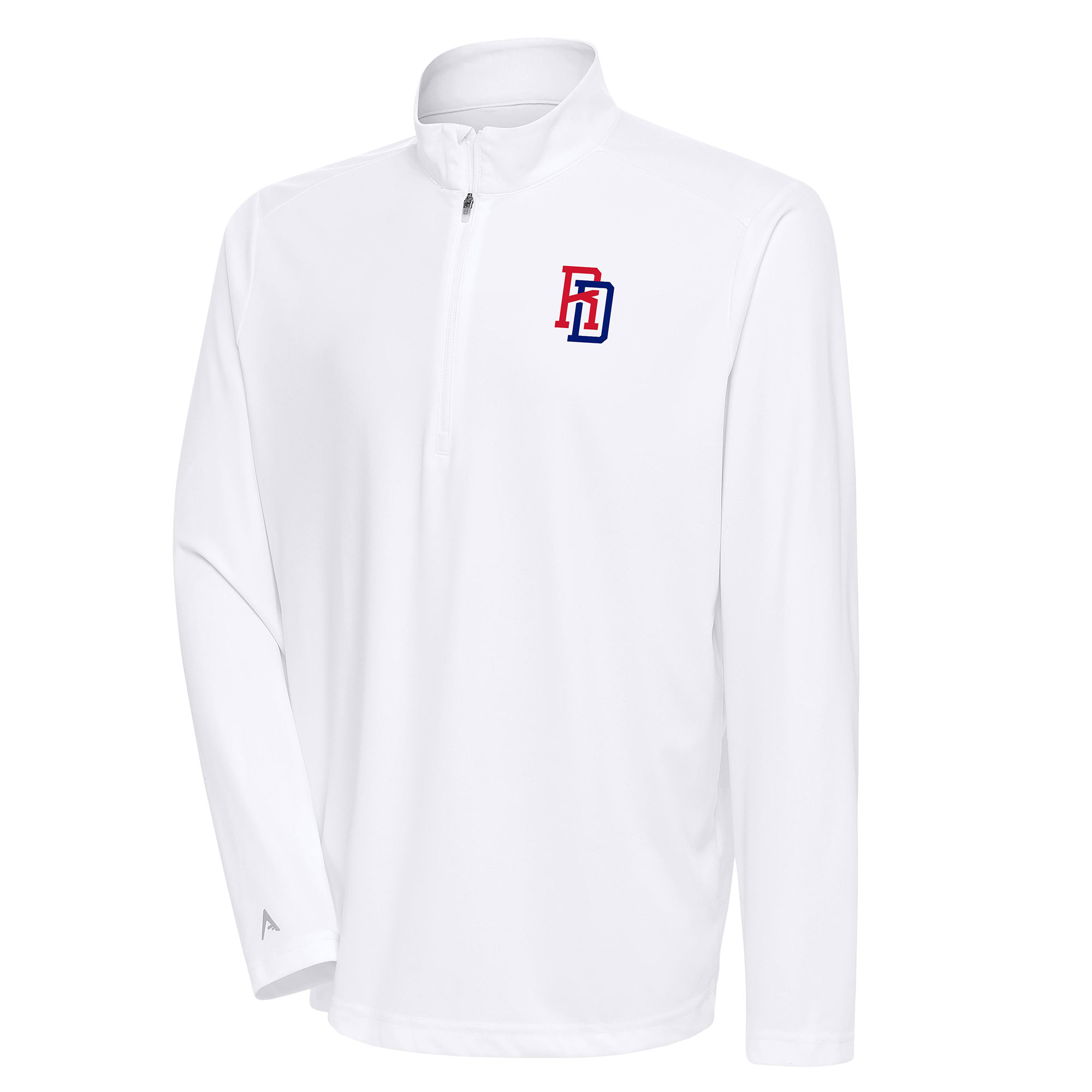 Men's Antigua White Dominican Republic Baseball 2023 World Baseball Classic Tribute Quarter-Zip Pullover Top