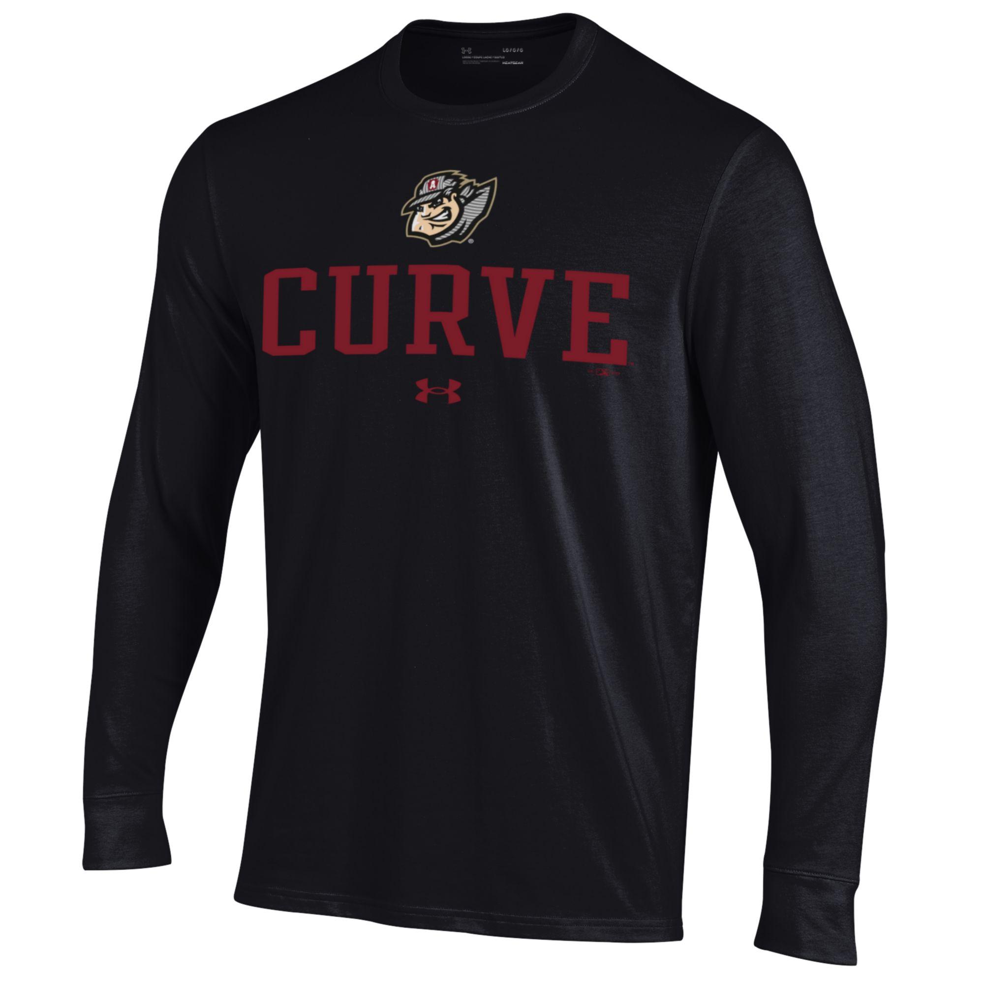 Men's Under Armour Black Altoona Curve Performance Long Sleeve T-Shirt - Image 6