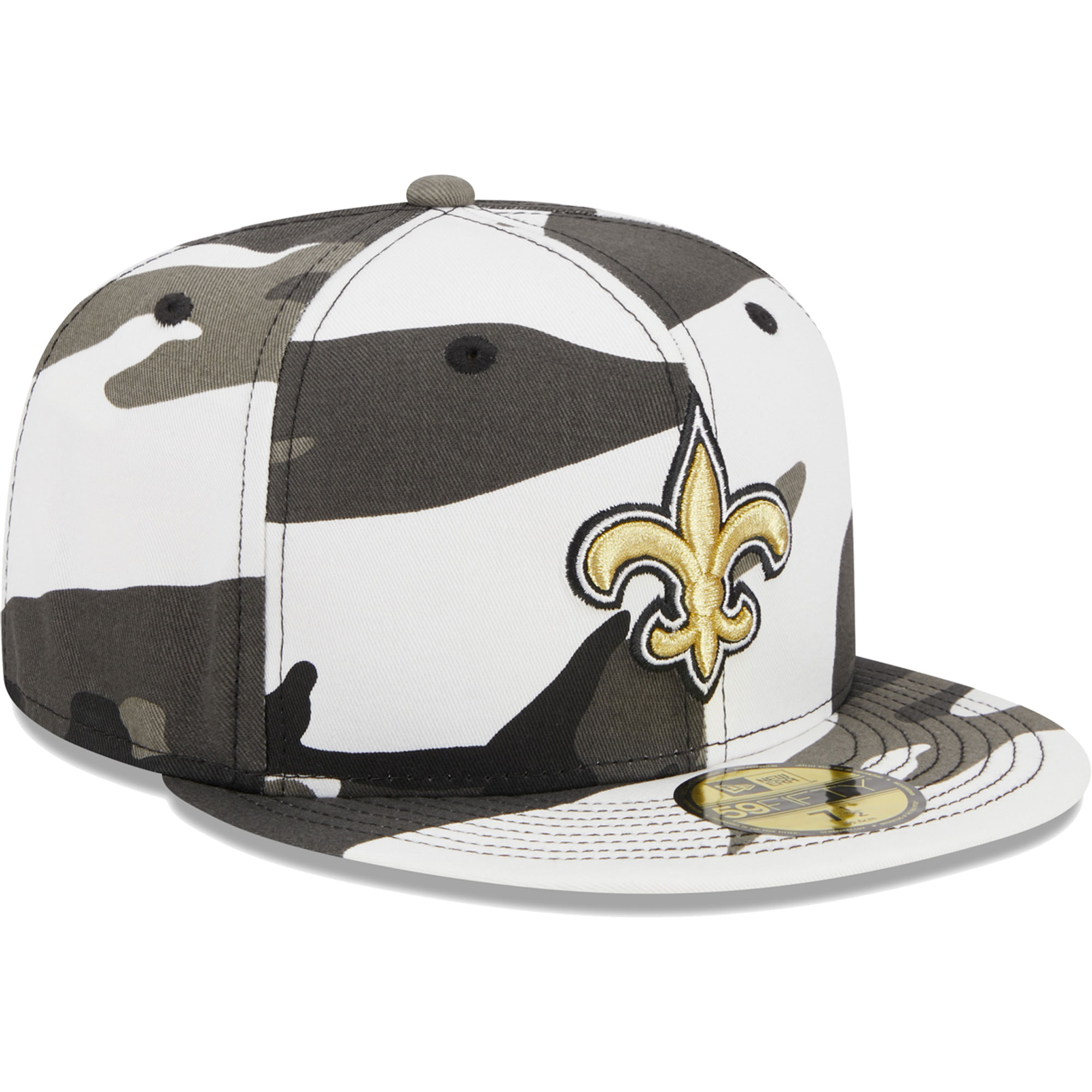 Men's New Era New Orleans Saints Urban Camo 59FIFTY Fitted Hat - Image 8