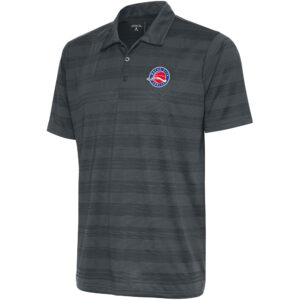 Men's Antigua  Charcoal Motor City Cruise Compass Polo