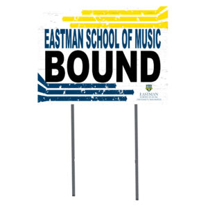 White Rochester Yellow Jackets 18" x 24" Bound Yard Sign