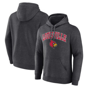 Men's Charcoal Louisville Cardinals Campus Pullover Hoodie
