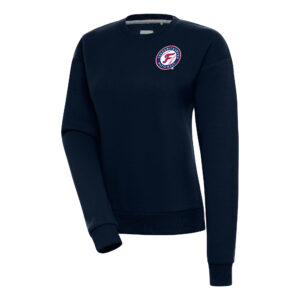 Women's Antigua  Navy Fredericksburg Nationals Victory Pullover Sweatshirt