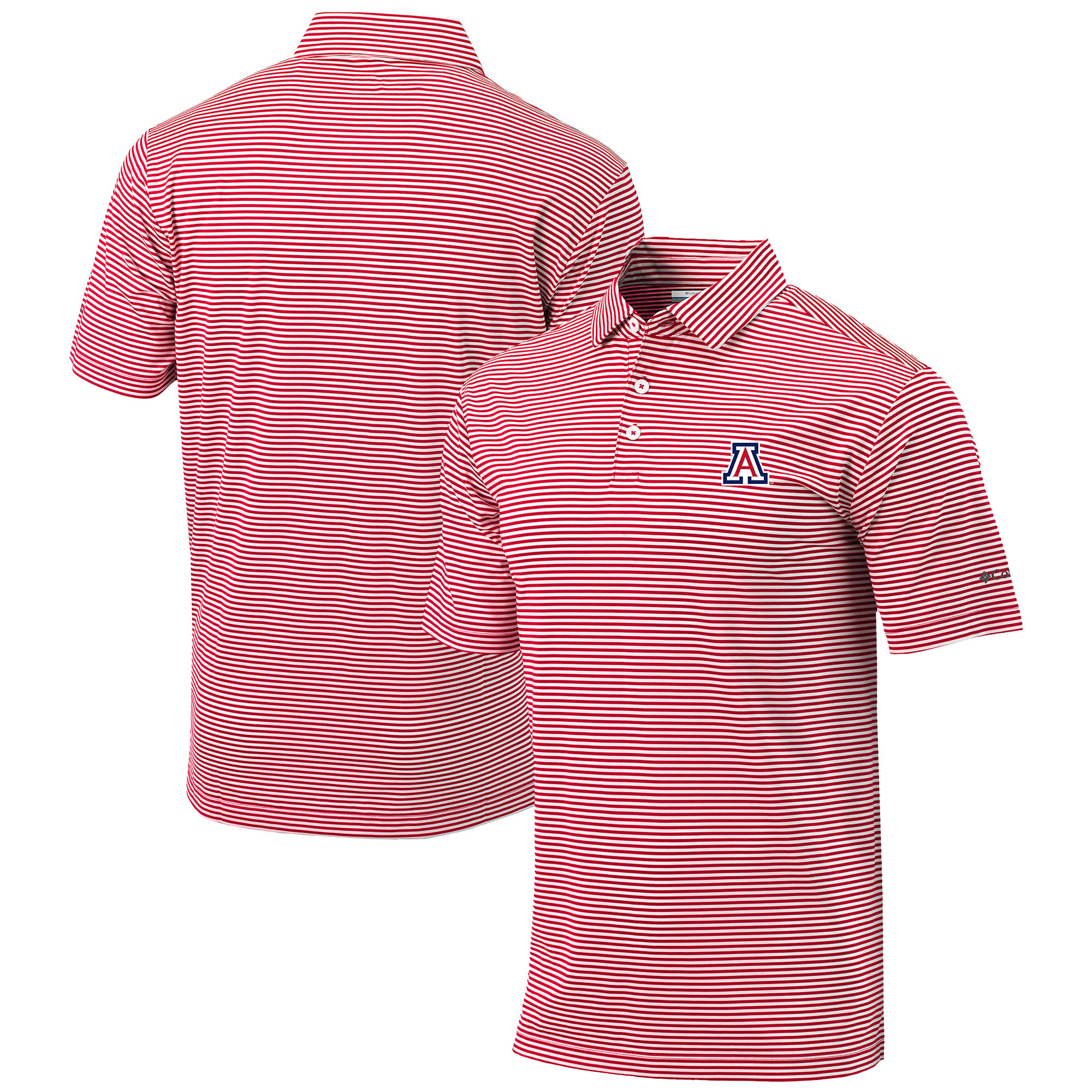 Men's Columbia Red Arizona Wildcats Omni-Wick Club Invite Polo - Image 5