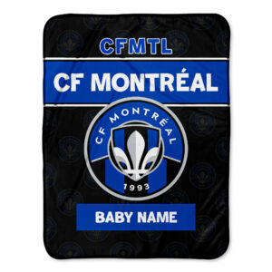 Chad & Jake CF Montreal Emblem 30" x 40" Personalized Baby Blanket