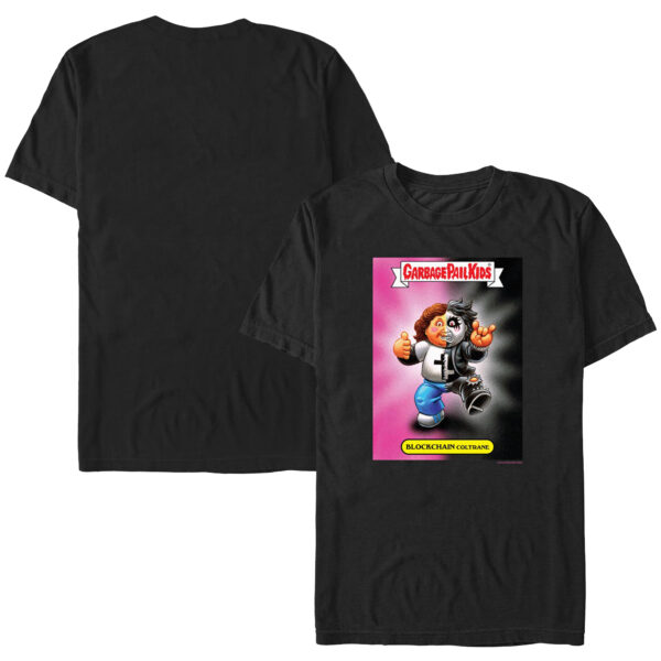 Unisex  Black Clerks x Garbage Pail Kids Blockchain Coltrane Caricature T-Shirt - Image 5