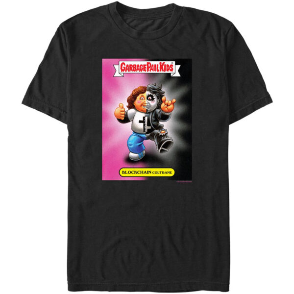Unisex  Black Clerks x Garbage Pail Kids Blockchain Coltrane Caricature T-Shirt - Image 6
