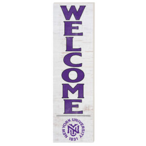 NYU Violets 10'' x 35'' Indoor/Outdoor Welcome Sign