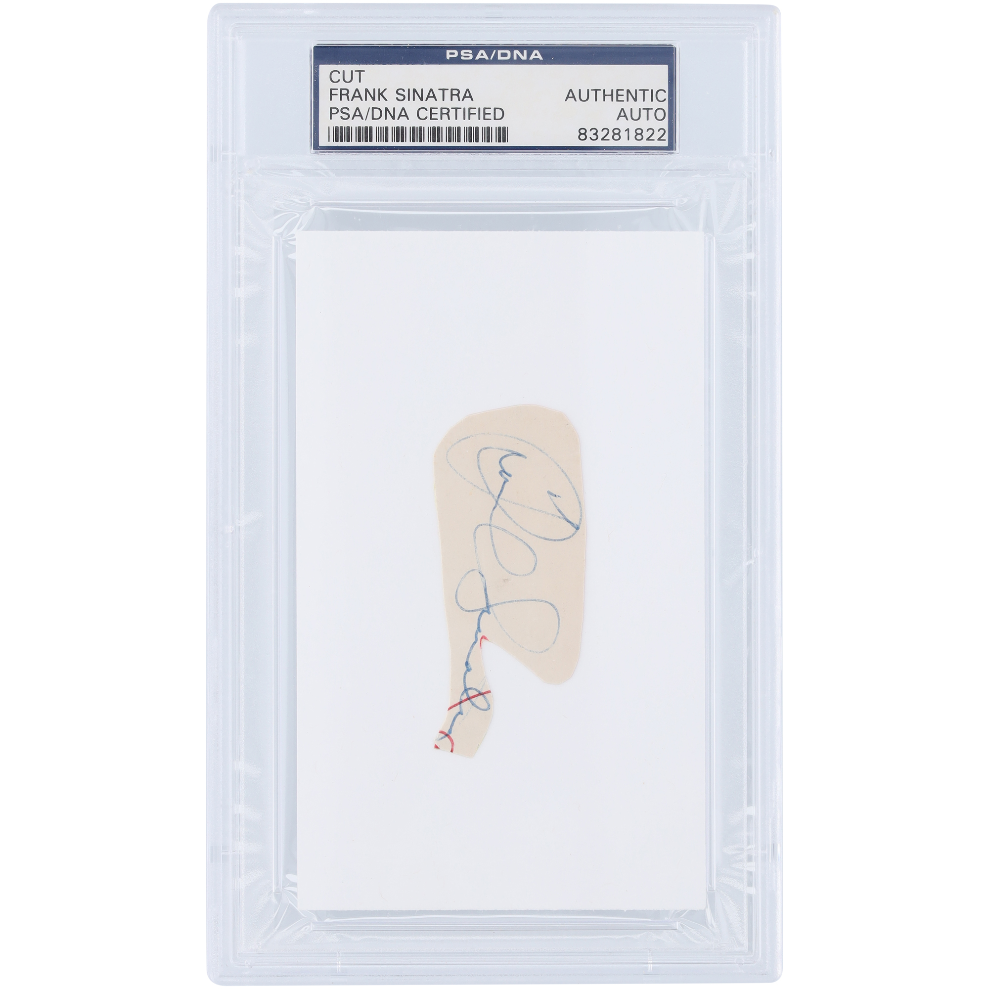 Frank Sinatra Slabbed Cut Autograph - PSA
