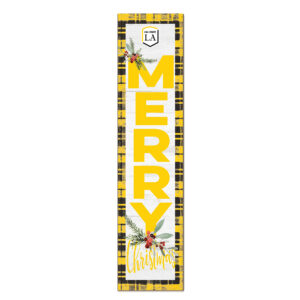 Cal State L.A. Golden Eagles 12'' x 48'' Outdoor Merry Christmas Leaner