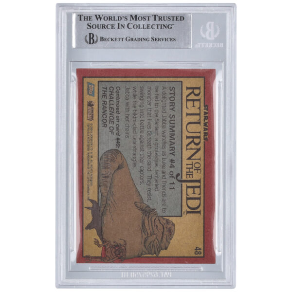 Jez Harris Star Wars Autographed 2004 Topps #48 BAS Authenticated Card with "Jabba Eyes" Inscription - Image 6