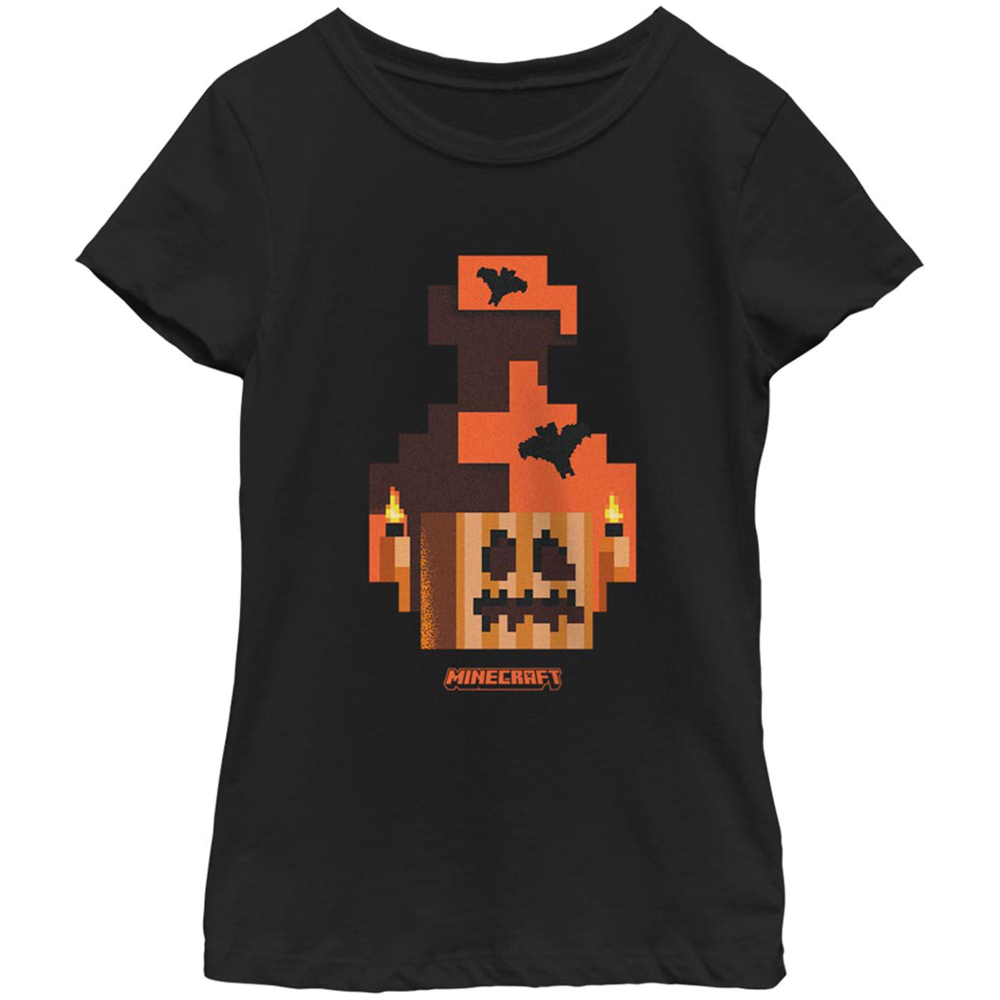 Girls Youth Mad Engine Black Minecraft T-Shirt