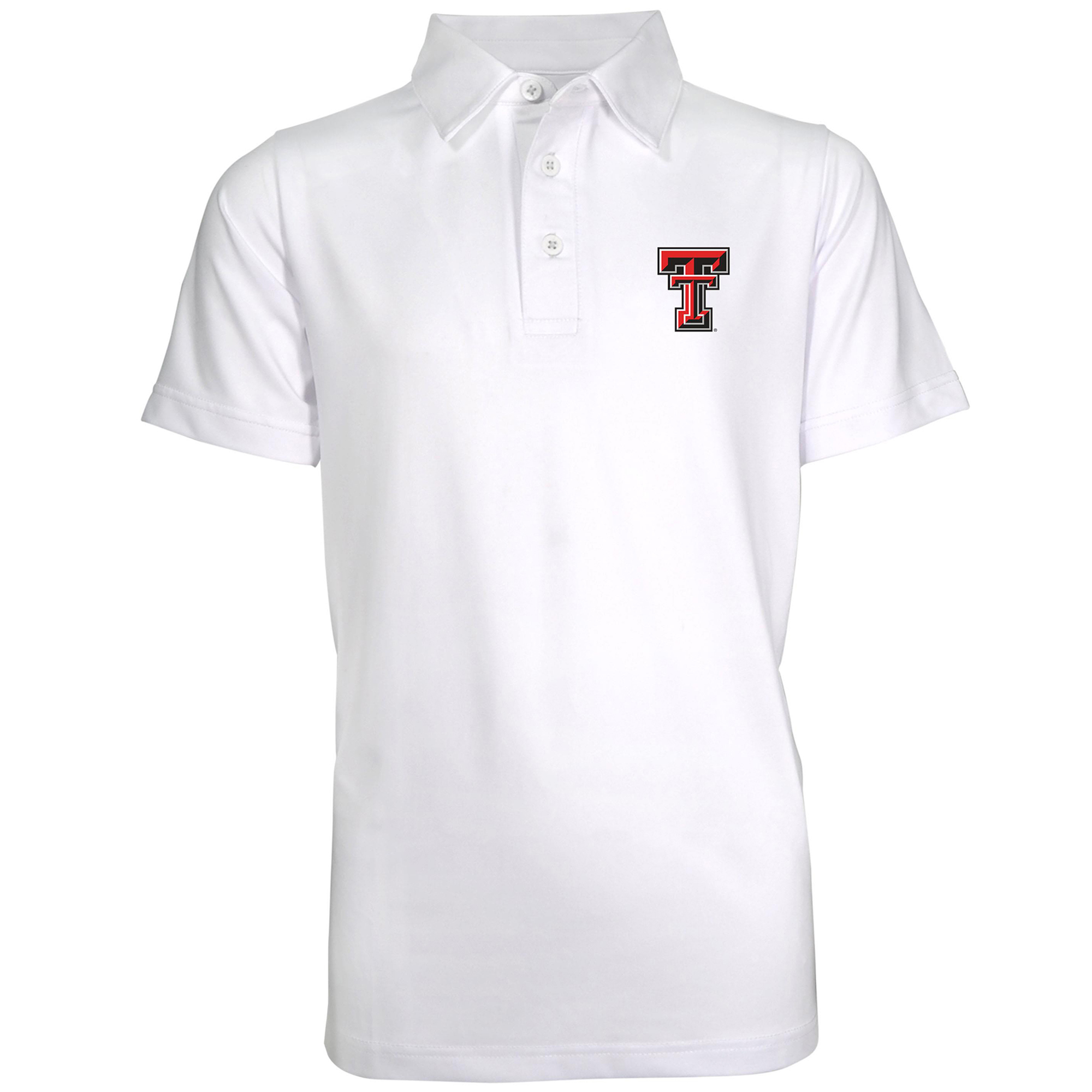 Youth Garb White Texas Tech Red Raiders Polo