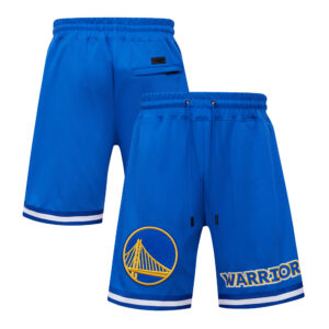 Men's Pro Standard  Royal Golden State Warriors Classic Chenille DK Shorts