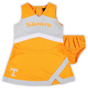 Girls Toddler Tennessee Orange Tennessee Volunteers Cheer Captain Dress & Bloomers Two-Piece Set