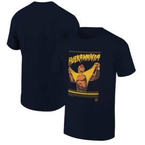 Men's Ripple Junction  Navy Hulk Hogan Fair Isle Pattern Graphic T-Shirt