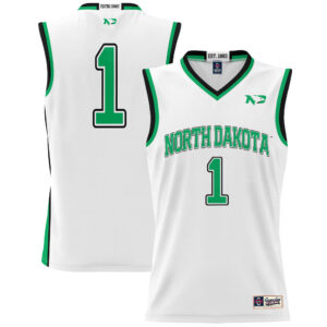 Youth GameDay Greats #1 White North Dakota Lightweight Basketball Fashion Jersey