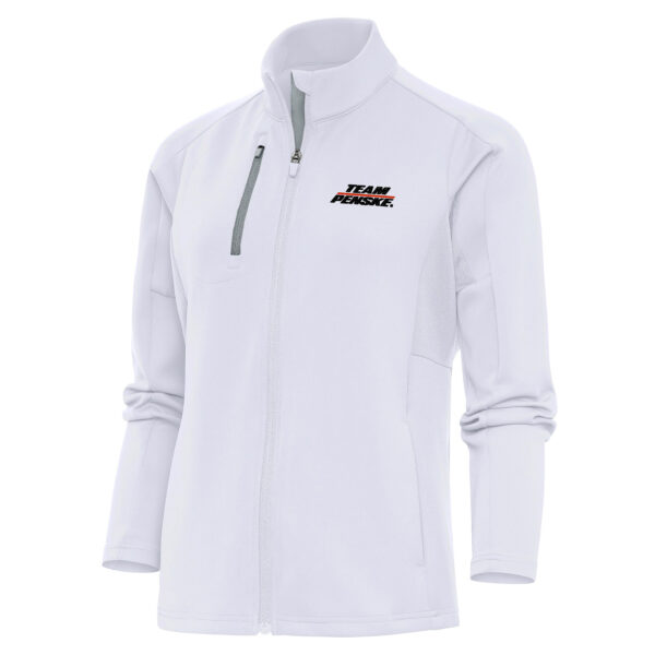 Women's Antigua  White Team Penske Generation Full-Zip Jacket