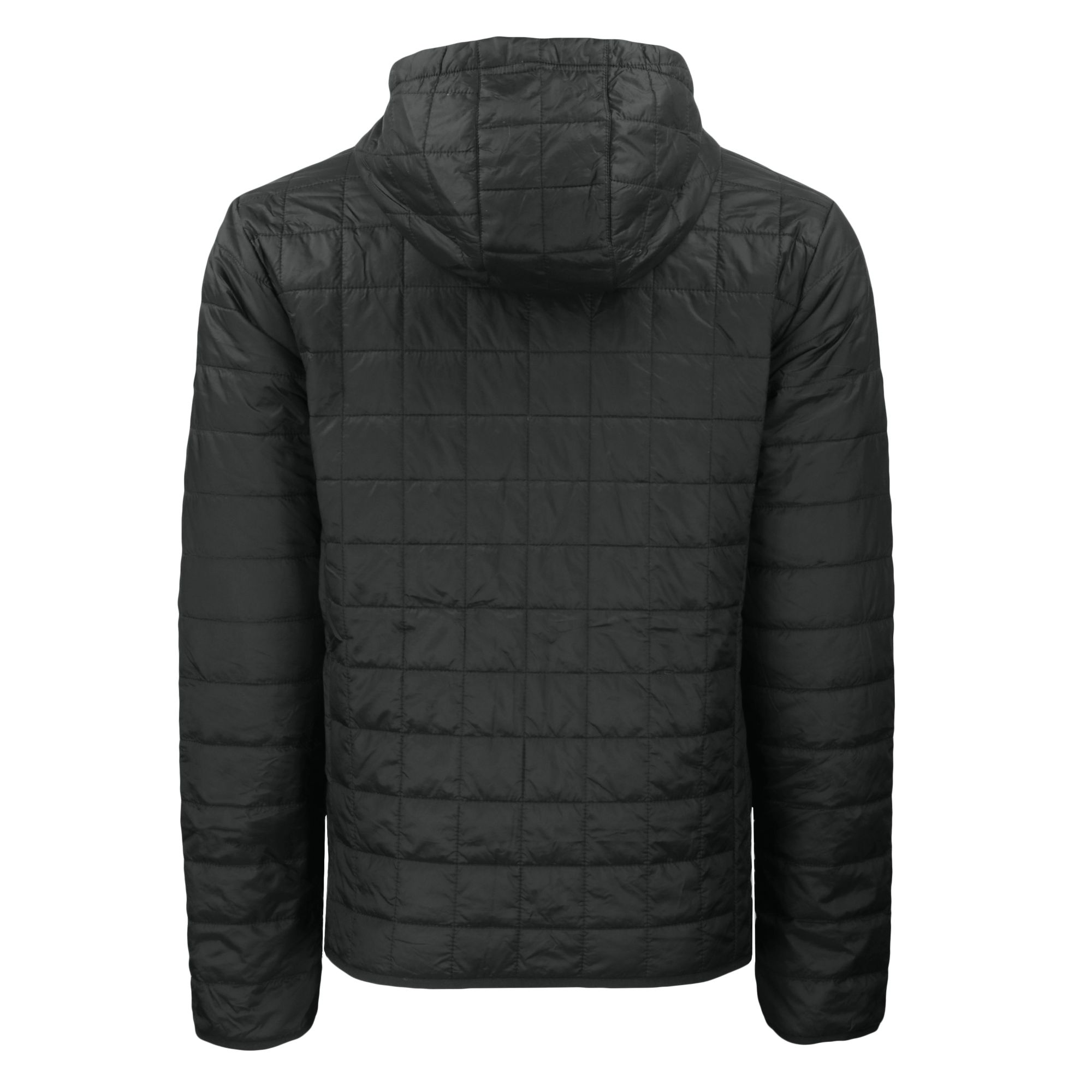 Men's Cutter & Buck Black Houston Astros Cooperstown Collection Rainier Primaloft Eco Full-Zip Hooded Jacket - Image 7