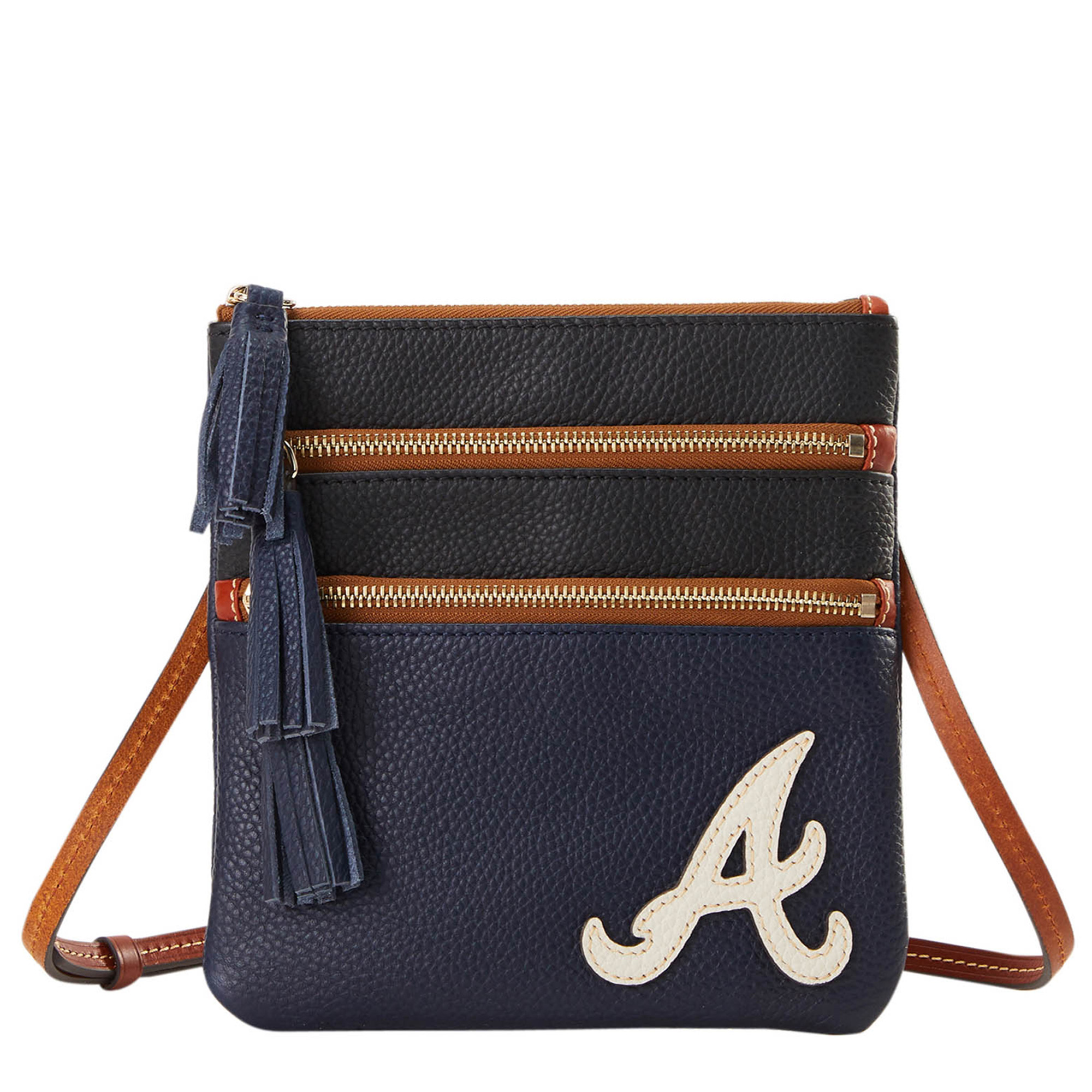 Dooney & Bourke Atlanta Braves Infield Triple Zip Crossbody Purse - Image 2