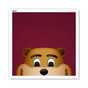 Minnesota Golden Gophers Goldy Gopher 12" x 12" Mascot Poster Print