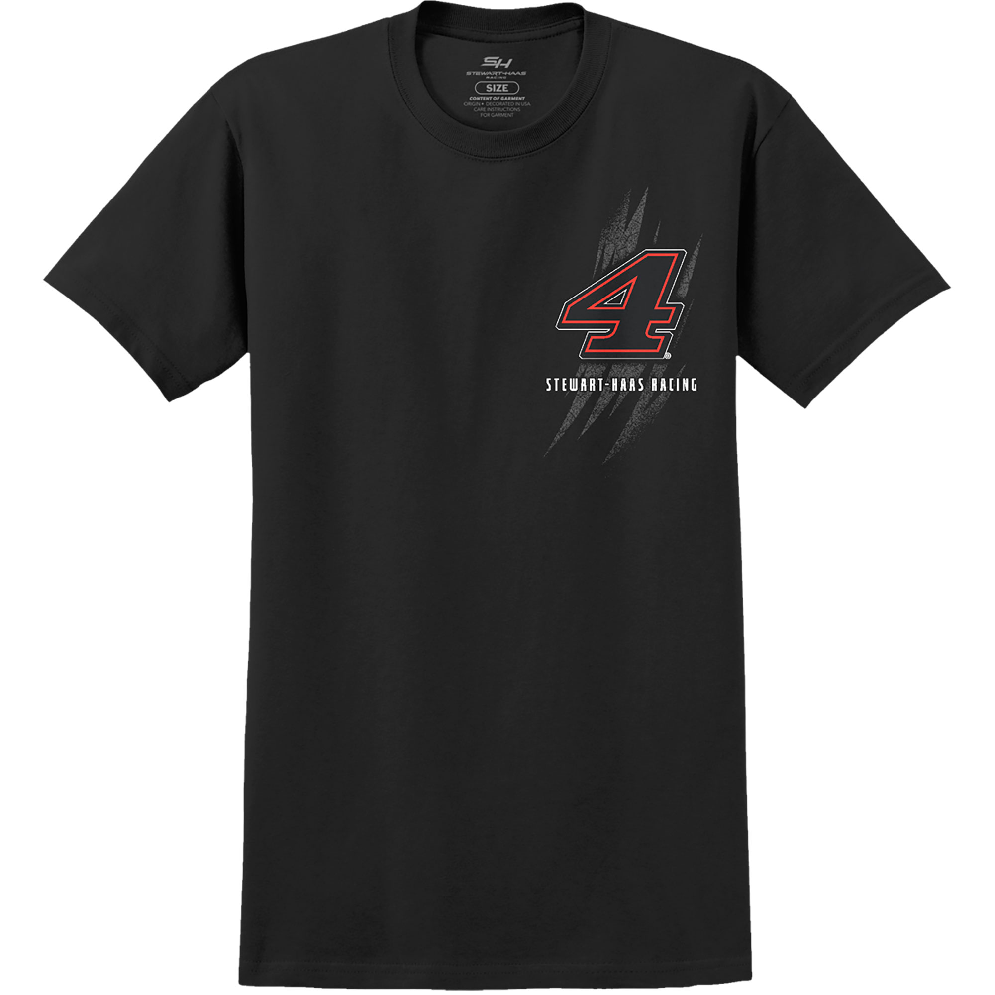 Men's Stewart-Haas Racing Team Collection Black Josh Berry Lifestyle T-Shirt - Image 3