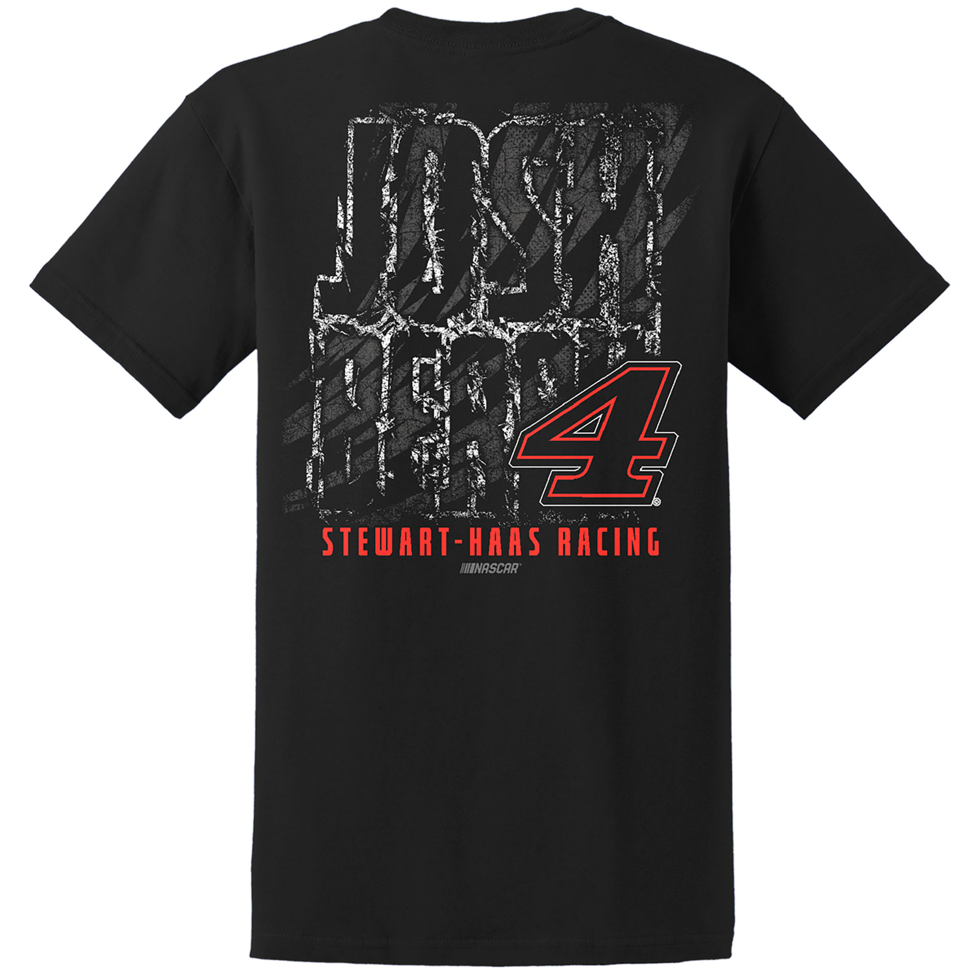 Men's Stewart-Haas Racing Team Collection Black Josh Berry Lifestyle T-Shirt - Image 4
