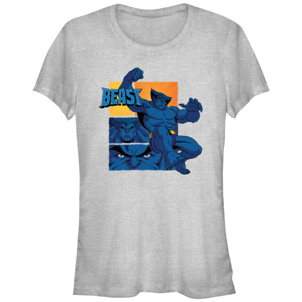Women's Mad Engine BEAST Heather Gray X-Men Pose '97 Graphic T-Shirt