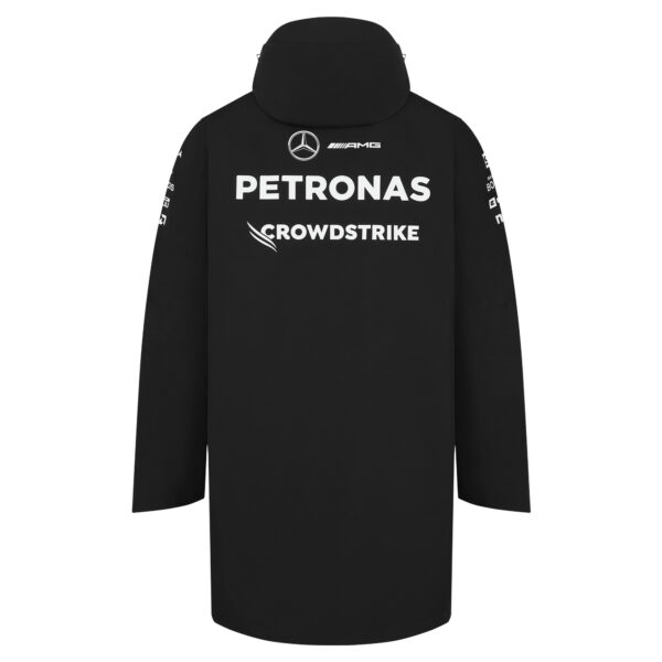 Men's Black Mercedes-AMG Petronas F1 Team 2024 Replica Full-Zip Hoodie Rain Jacket - Image 11