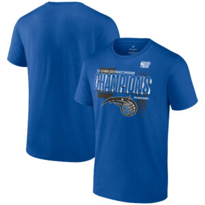 Men's Fanatics  Royal Orlando Magic 2024 Southeast Division Champions Locker Room T-Shirt