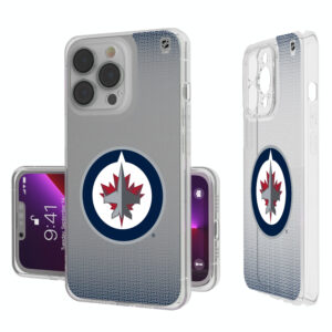 Winnipeg Jets Linen Logo iPhone Clear Case