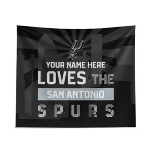 Pegasus San Antonio Spurs 51" x 60" City Skyline Personalized Wall Tapestry