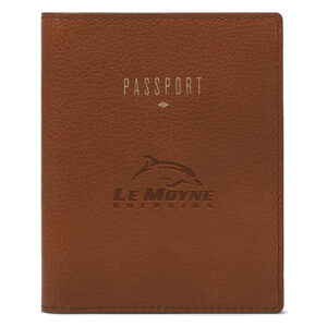 Fossil Brown Le Moyne Dolphins Travel RFID Passport Case