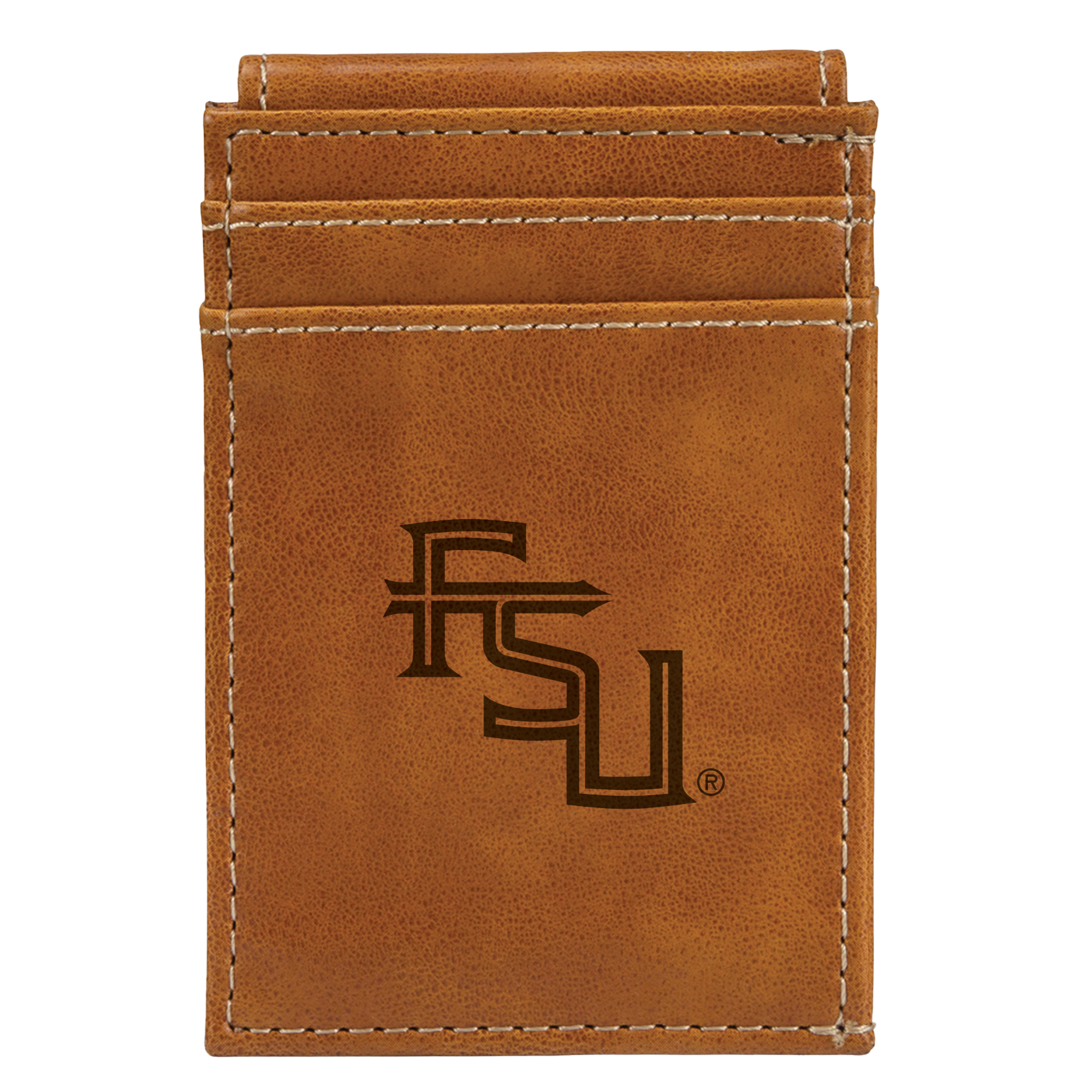 Brown Florida State Seminoles Front Pocket Wallet