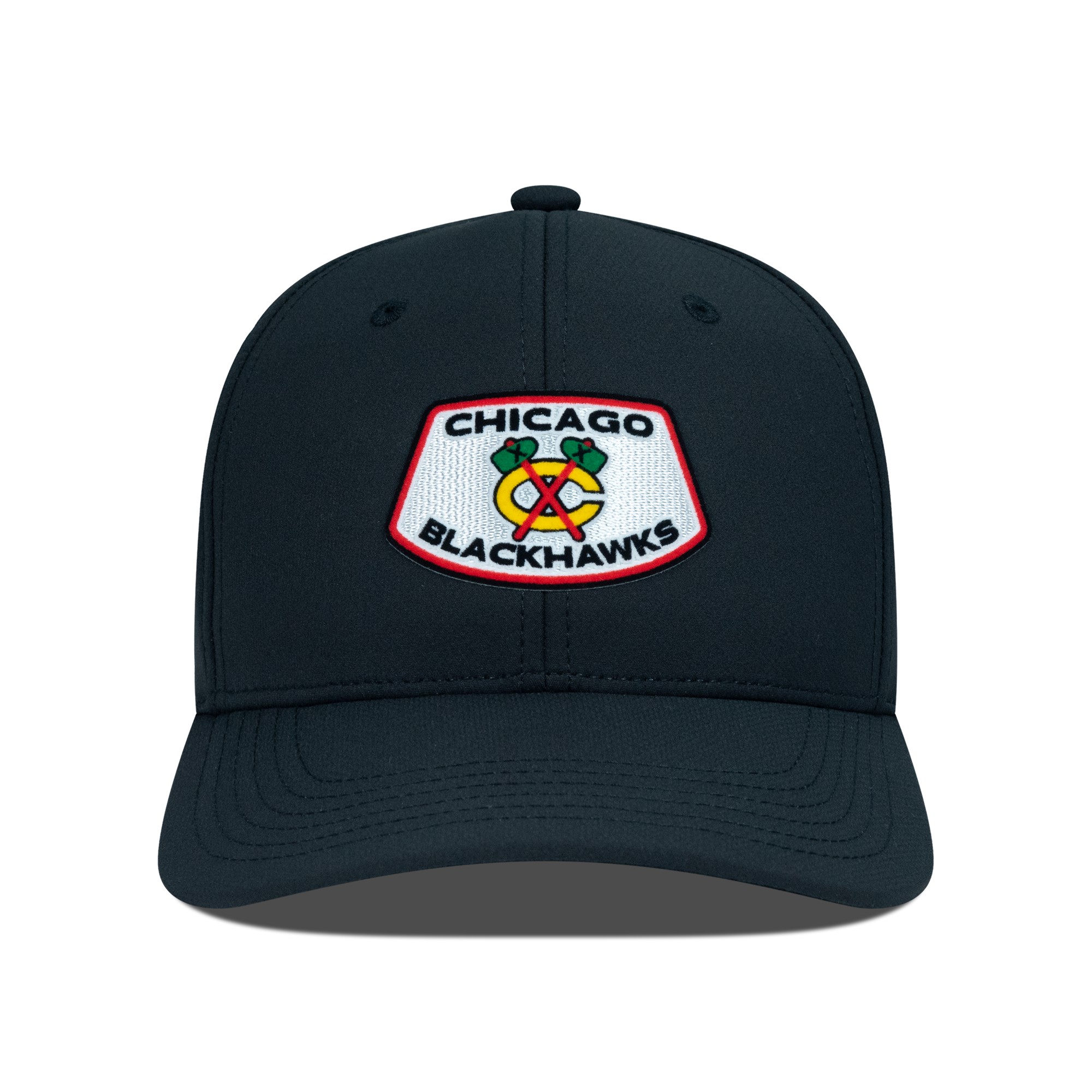 Men's Levelwear Black Chicago Blackhawks Rise Skylight Flex Hat - Image 3