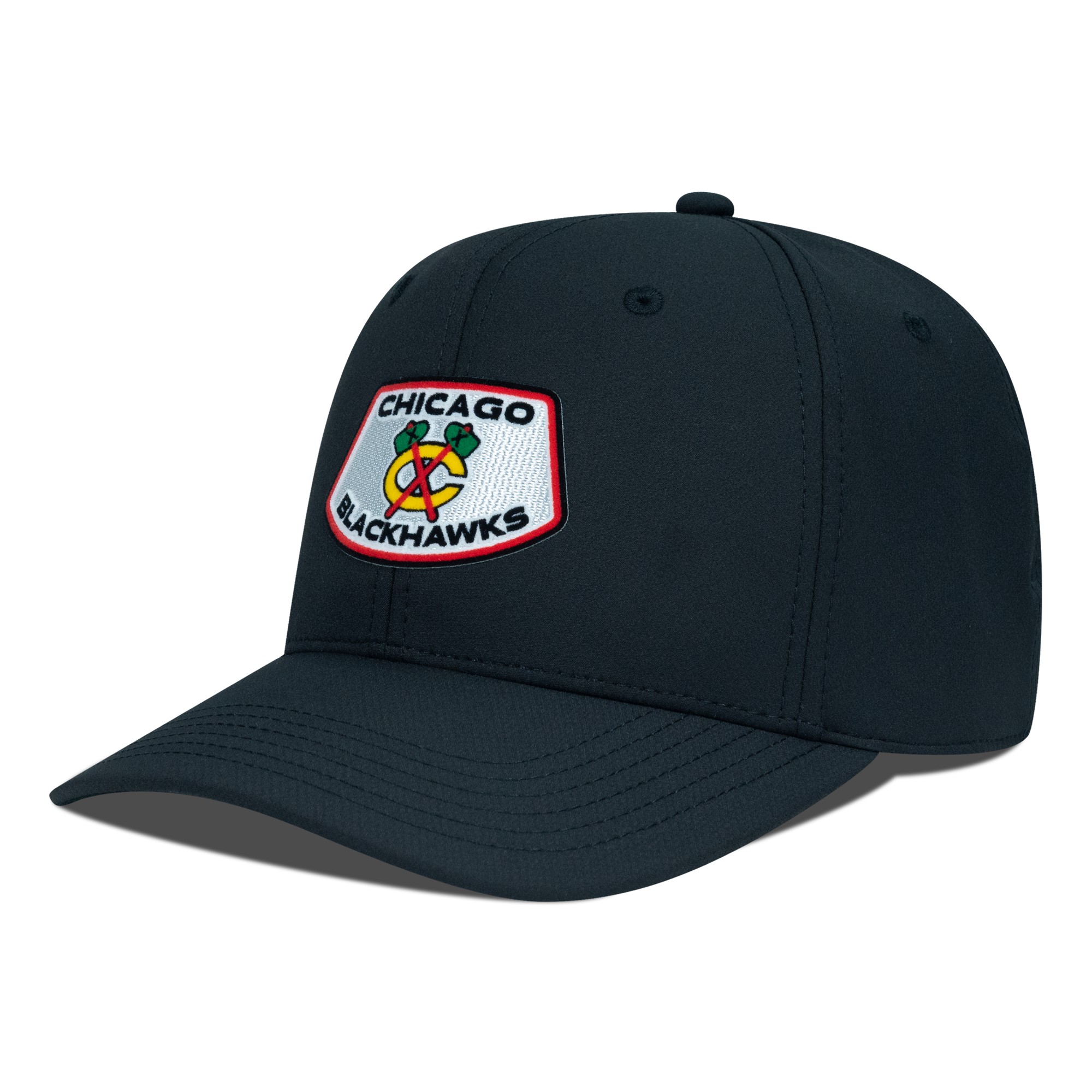 Men's Levelwear Black Chicago Blackhawks Rise Skylight Flex Hat - Image 4