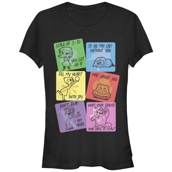 Women's Mad Engine Black Inside Out V-Day Cards T-Shirt