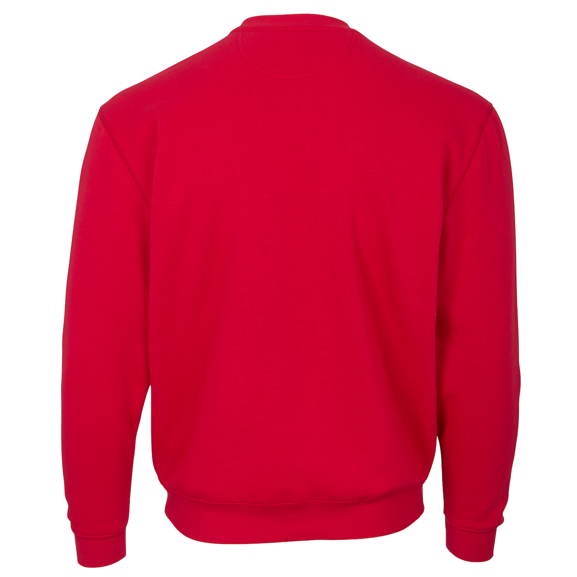 Men's Red Fresno Grizzlies Essential Fleece Crewneck Pullover Sweatshirt - Image 7