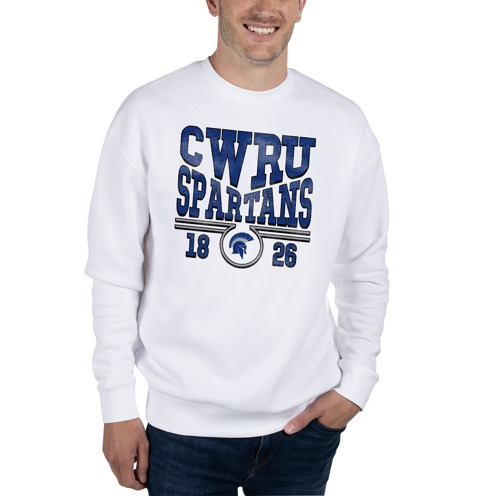 Unisex Uscape Apparel White Case Western Reserve Spartans Coastal Fleece Pullover Sweatshirt