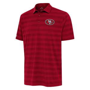 Men's Antigua Scarlet San Francisco 49ers  Tunnel Polo