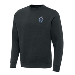 Men's Antigua Charcoal Vancouver Whitecaps FC  Victory Pullover Sweatshirt