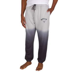 Men's Concepts Sport Gray/Charcoal Chicago Bulls Dusk Dip Dye Lightweight French Terry Lounge Pants