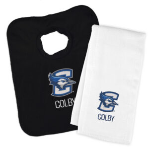Infant Chad & Jake Creighton Bluejays Team Personalized Bib & Burp Cloth Set
