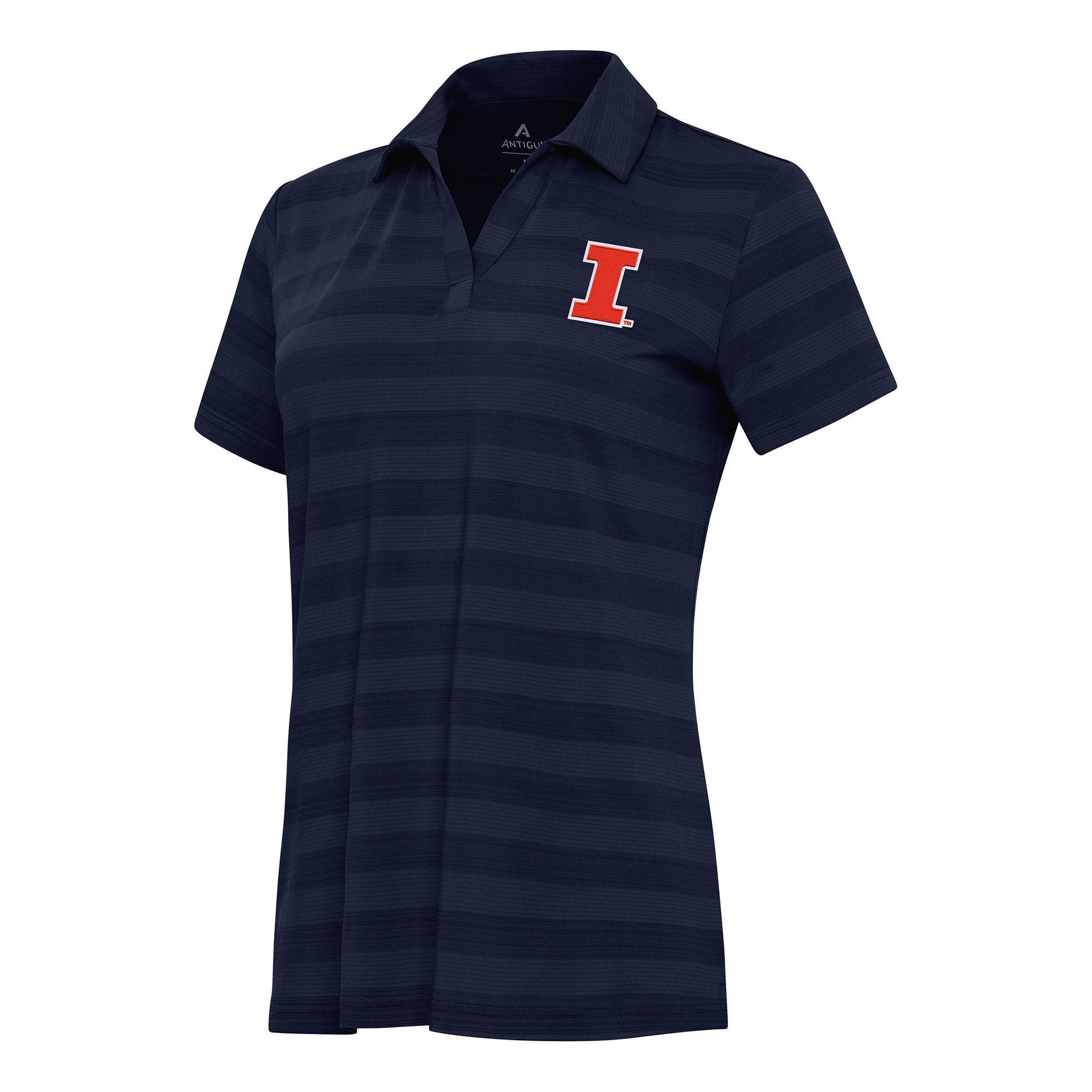 Women's Antigua Navy Illinois Fighting Illini Tunnel Polo