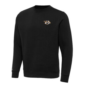 Men's Antigua Black Nashville Predators Big & Tall Victory Crewneck Pullover Sweatshirt